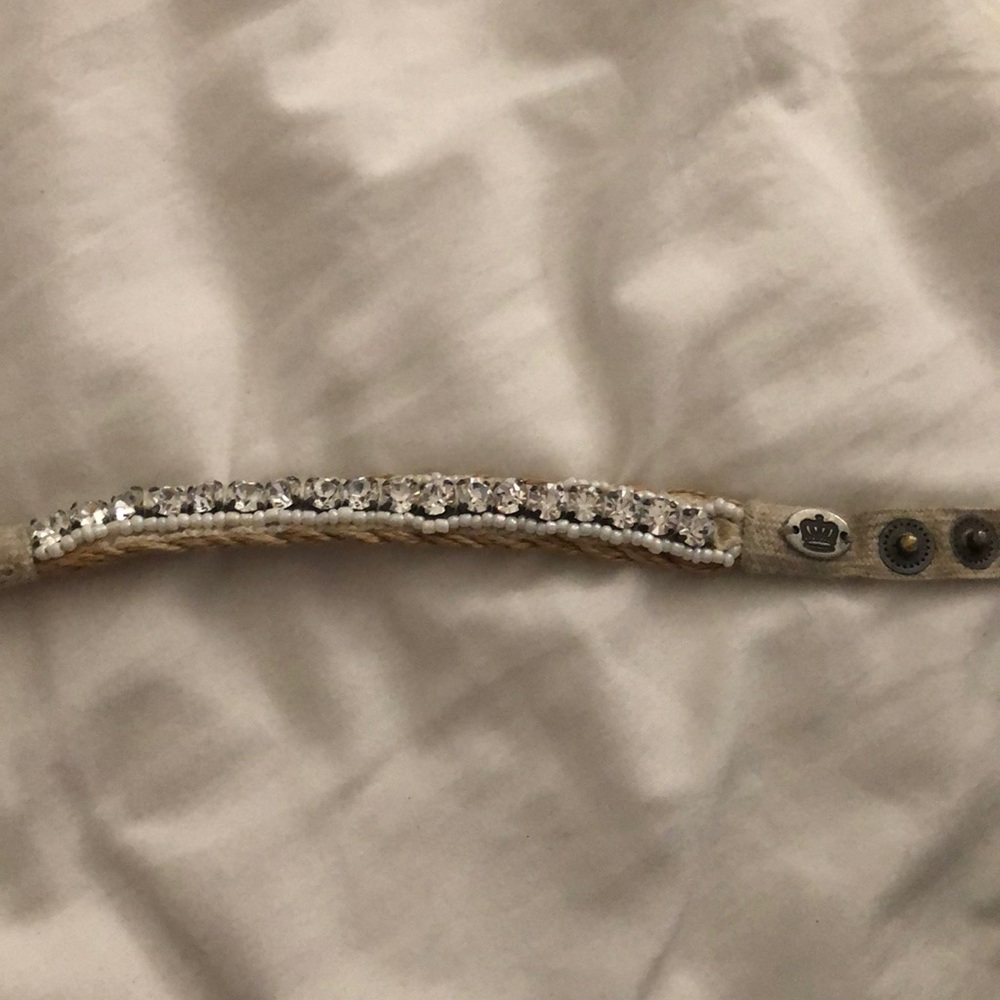 Juicy Couture woven/rhinestone bracelet